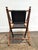 1970s Vintage 1970s Faux Bamboo and Leather Folding Chair For Sale - Image 5 of 9