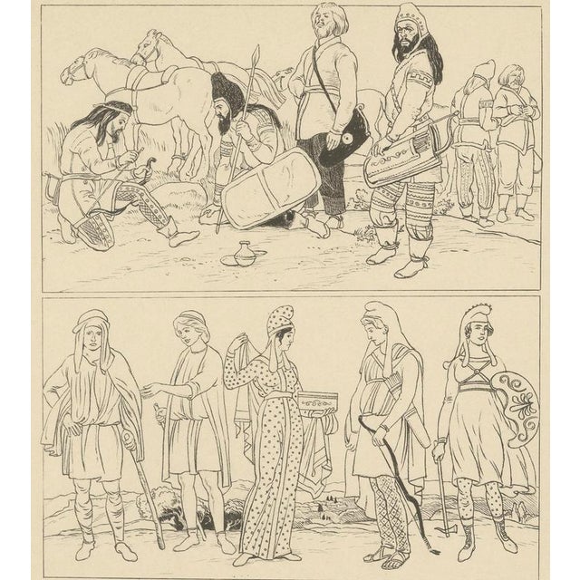 After Max Tilke, Ancient Scythians and Asia Minor, 1905, Print For Sale - Image 3 of 9