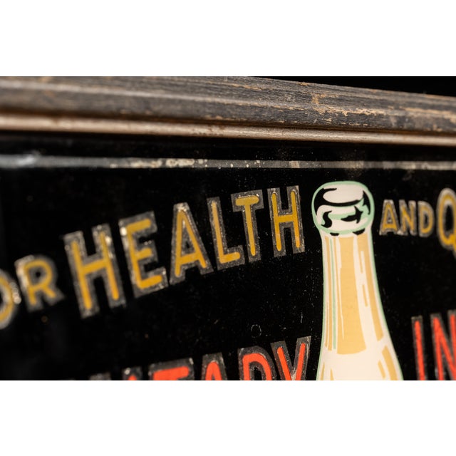 1920s Sanitary Infant Dairy Lighted Store Sign For Sale - Image 4 of 8