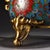 Vintage Chinese Gilt‑Brass Cloisonné Enamel Incense Burner, Dragon Ears Elephant Feet Censer For Sale - Image 9 of 10
