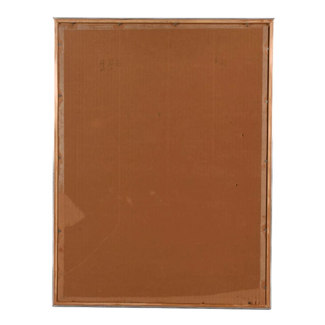 Framed Signed Sandu Liberman "Young Lovers" Gouache Watercolor For Sale In Greensboro - Image 6 of 7