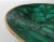 Vintage Italian Coved Malachite Stone & Bronze Rimmed Catchall, and/or Nut/Candy Decorative Bowl For Sale - Image 9 of 14
