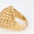 Metal 60s Vintage Woven Dome Ring 18k Yellow Gold Sz 6 Fine Cocktail Estate Jewelry For Sale - Image 7 of 7