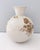 Brown Ivory Ceramic Vase with Brown Floral Details from Rosenthal, Italy, 1943 For Sale - Image 8 of 17