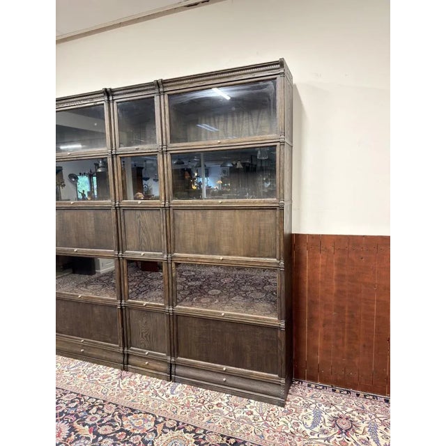 Black English Bookcase from Globe Wernicke For Sale - Image 8 of 18