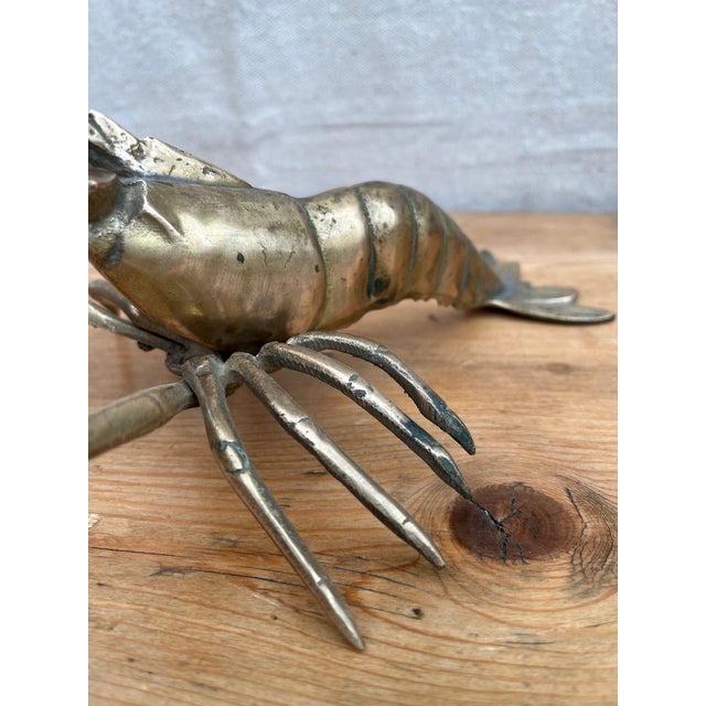 Brass Lobster Figurine For Sale - Image 10 of 14
