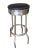 Original Mid Century 1950s Chrome Diner Bar Stool featuring an all-chromed steel design with a black vinyl seat. The...