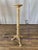 Vintage Plant Stand. Blond Painted Spiral Carved Wood. Slightly leans to one side. Good condition consistent with vintage...