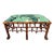 Faux Bamboo Newly Upholstered Bench, Palm Fabric For Sale