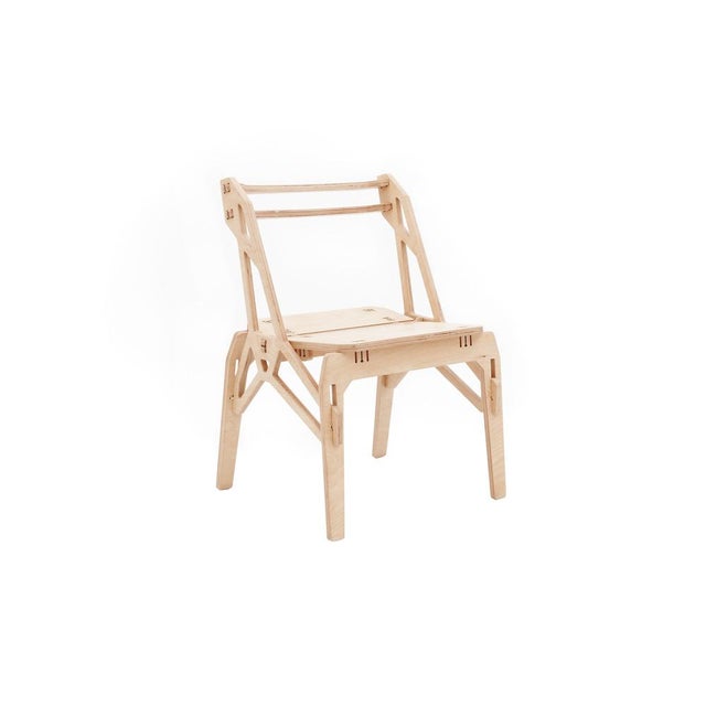 Beige Frame Chair by Konstantin Achkov for Lock For Sale - Image 8 of 8