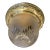 Antique French Brass and Etched Glass Flush Mount Light Fixture For Sale