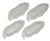 Green Vintage 1970s Italian Majolica Olive Leaf Relish Trays - Set of 4 For Sale - Image 8 of 12