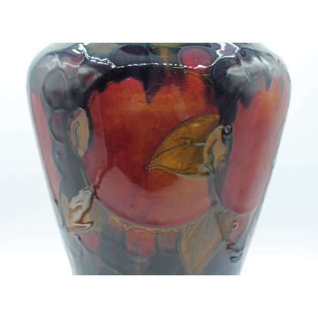 English Pre-1928 William Moorcroft Vase in the "Pomegranate" Pattern For Sale - Image 3 of 5