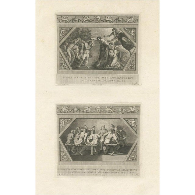 Mochetti after Raphael, God Appearing to Isaac and Isaac and Rebecca, 1850, Print For Sale - Image 6 of 6