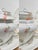 Antique French Porcelain Dinnerware with Flowers from Limoges, 1920s-1930s, Set of 39 For Sale - Image 13 of 14