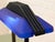 Vintage Postmodern Cobalt Blue and Black Double Arm Desk Lamp For Sale - Image 9 of 11
