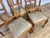 Vintage French Dining Chairs in Oak, Set of 6 For Sale - Image 6 of 15