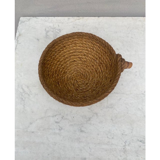 Adrien Audoux and Frida Minet Mid-Century Rope Basket Adrien Audoux & Frida Minet For Sale - Image 4 of 7