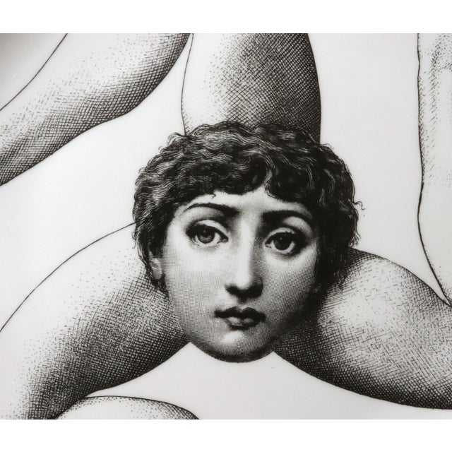Piero Fornasetti Fornasetti Porcelain Themes & Variation Plate, Number 186 For Sale - Image 4 of 8