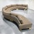 Metal 1970s Serpentine Sectional Sofa With Brass Feet For Sale - Image 7 of 11