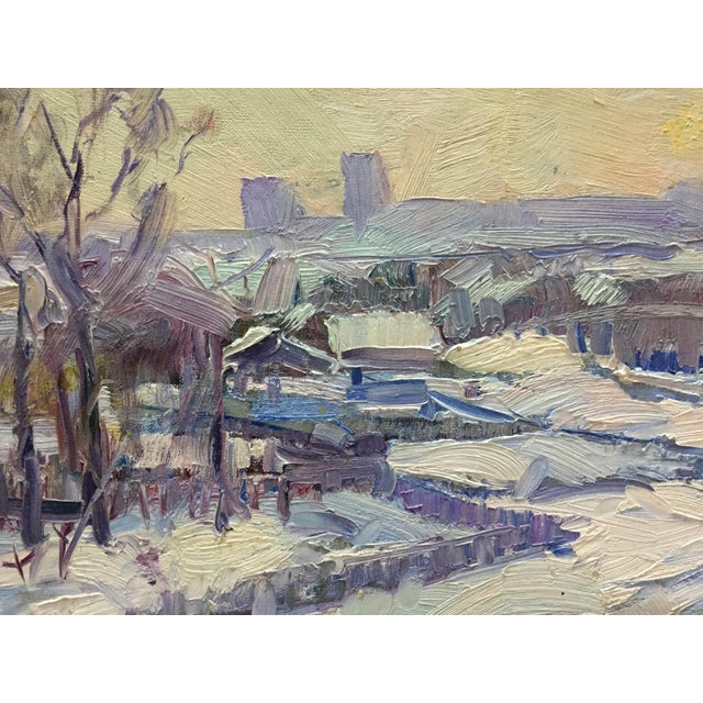 1960s 1960s Oil Painting on Shuliavka Minsky Grigory Semenovich For Sale - Image 5 of 11