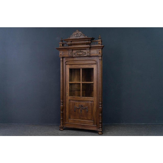 Wilhelminian Oak Corner Cupboard For Sale - Image 12 of 18