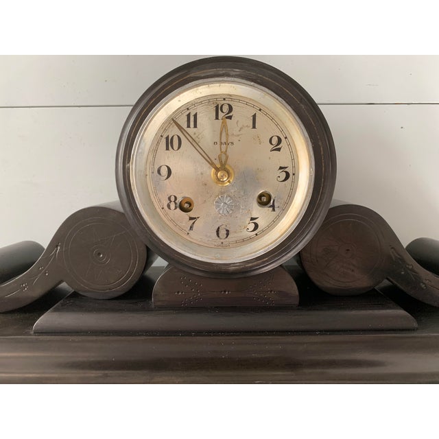 Art Deco Fireplace Clock in Marble, 1930s For Sale - Image 18 of 18