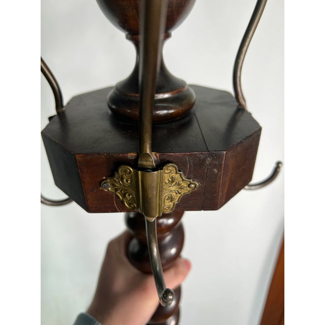 Vintage Mahogany Coat Rack For Sale - Image 10 of 13