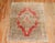 Red Persian Antique Zabihi Collection Bidjar Accent Square Small Rug For Sale - Image 4 of 10