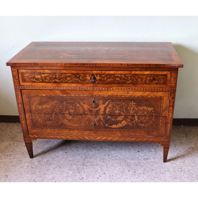 Louis XV Inlaid Dresser, Lombardy, Late 18th Century For Sale - Image 15 of 15