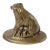 Add a nice touch of brass to your decor with this charming vintage figurine of a cocker spaniel with pups. In very good...