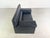 Wood Brigadier Two-Seater Leather Black Sofa by Knoll for Cini Boeri, 1980 For Sale - Image 7 of 10