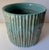 Vintage Turquoise Faux Bamboo Ceramic Planter/Cachepot For Sale In New York - Image 6 of 6