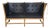 Spoke Back Sofa in Black Leather by Børge Mogensen, 1970s For Sale