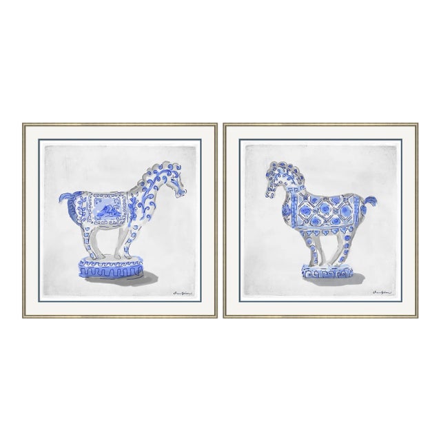 Manchu by Dana Gibson, Framed Art Prints - Set of 2 For Sale