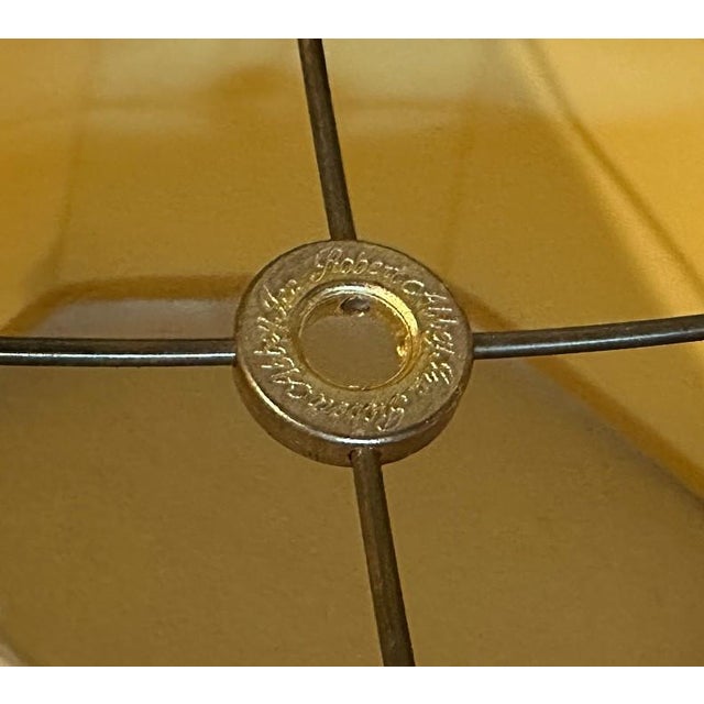 Late 20th Century Vintage Frederick Cooper Etruscan Bronze Urn Lamp With Branded Shade For Sale - Image 5 of 6