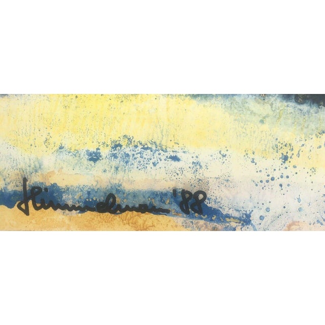Dieter Himmelmann, Merseburg Kassel Landscape Sketch, 1988, Oil on Canvas For Sale - Image 11 of 12
