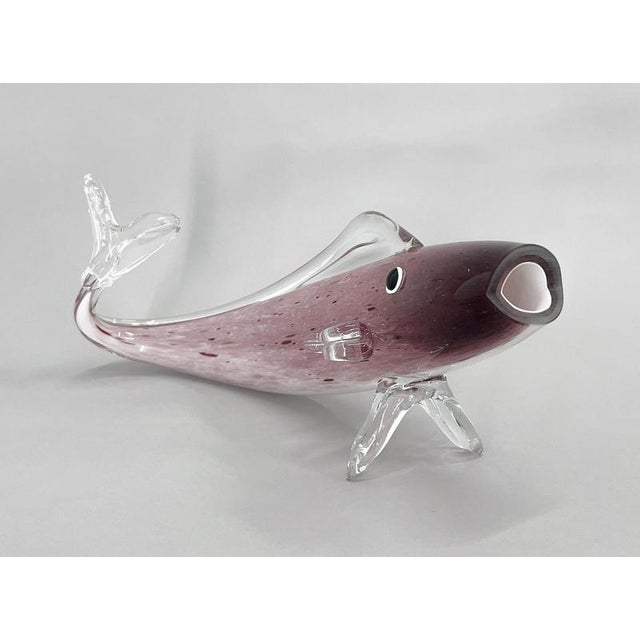 Large Bohemian Glass Fish, 1970s For Sale - Image 4 of 12