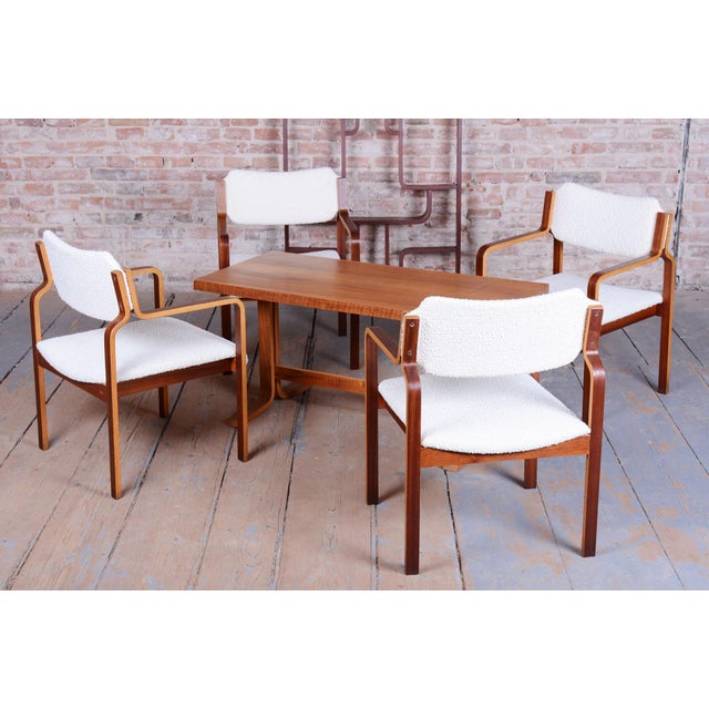Mid-Century Modern Mid-Century Modern Chairs in Mahogany by Ludvik Volak, 1960s, Set of 4 For Sale - Image 3 of 13