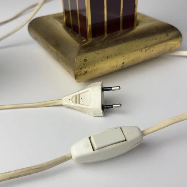 Vintage Table Lamp by AV Vikić, 1980s For Sale - Image 12 of 15