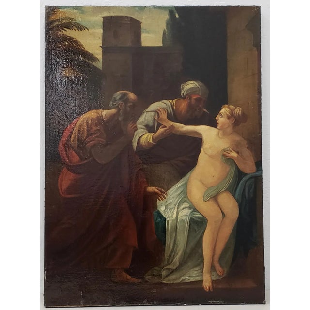 19th Century Old Master "Susanna and the Elders" After Martinelli For Sale - Image 11 of 11