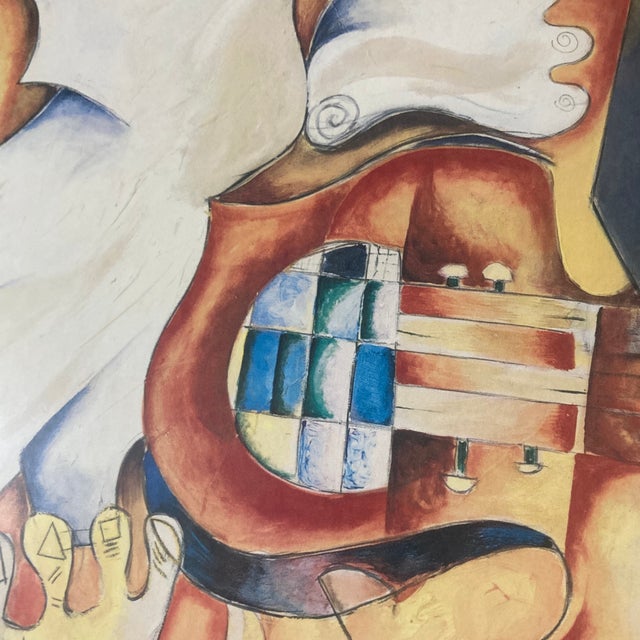 Printmaking Materials 1997 Signed Alexandra Nechita Cubist Grammy Poster / Original Artist Remarques, Gallery Stamped For Sale - Image 7 of 12