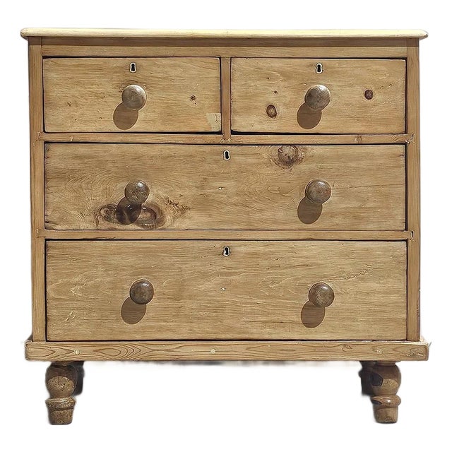 Antique English Pine Petite Dresser or Nightstand - Circa 1870 For Sale