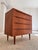 Teak Chest of Drawers with Continuous Handles and Lock, Denmark, 1960s For Sale - Image 9 of 11