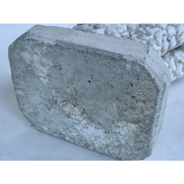 White Standard Poodle Dog Statue Garden Ornament Mid 20th Century For Sale - Image 10 of 10