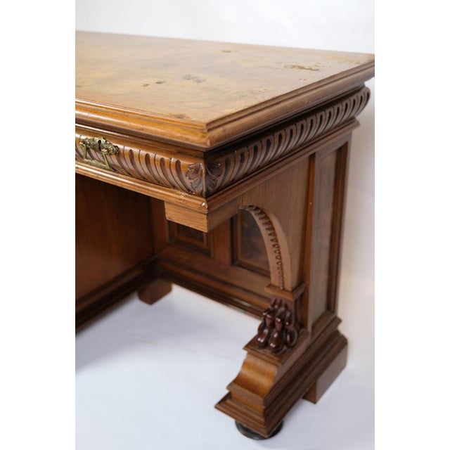 Desk with Small Cabinet in Walnut, 1860s For Sale - Image 9 of 10