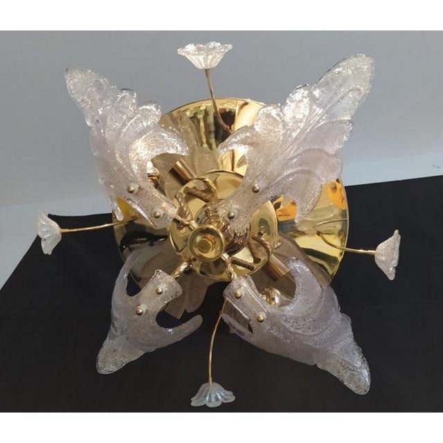 Murano Glass Ceiling Light by Barovier & Toso For Sale - Image 11 of 12