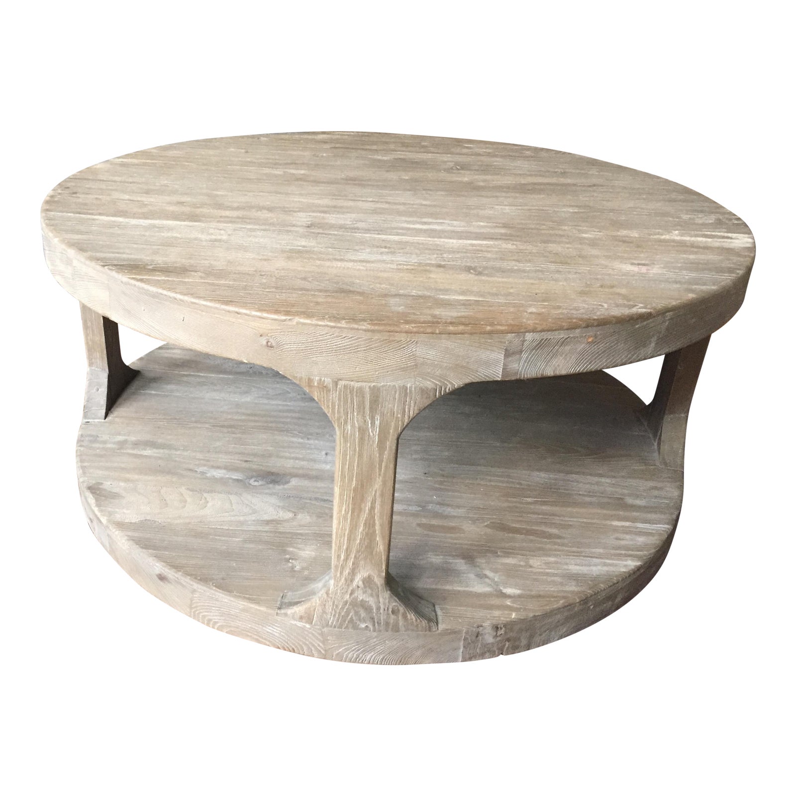 Restoration Hardware Martens Round Coffee Table Chairish