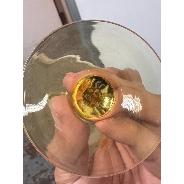 Lenox Vintage 1970's Gold Mist Water Goblets, Set of Seven For Sale - Image 12 of 12