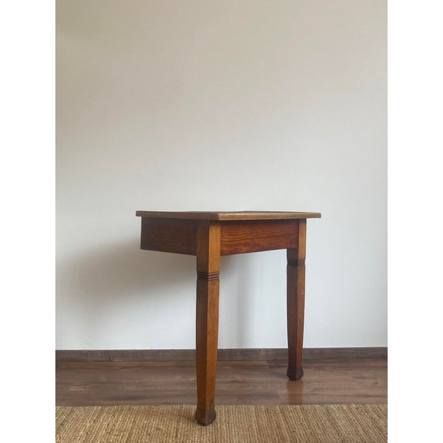 Rustic Pine Console Tables, France, Set of 2 For Sale - Image 9 of 15
